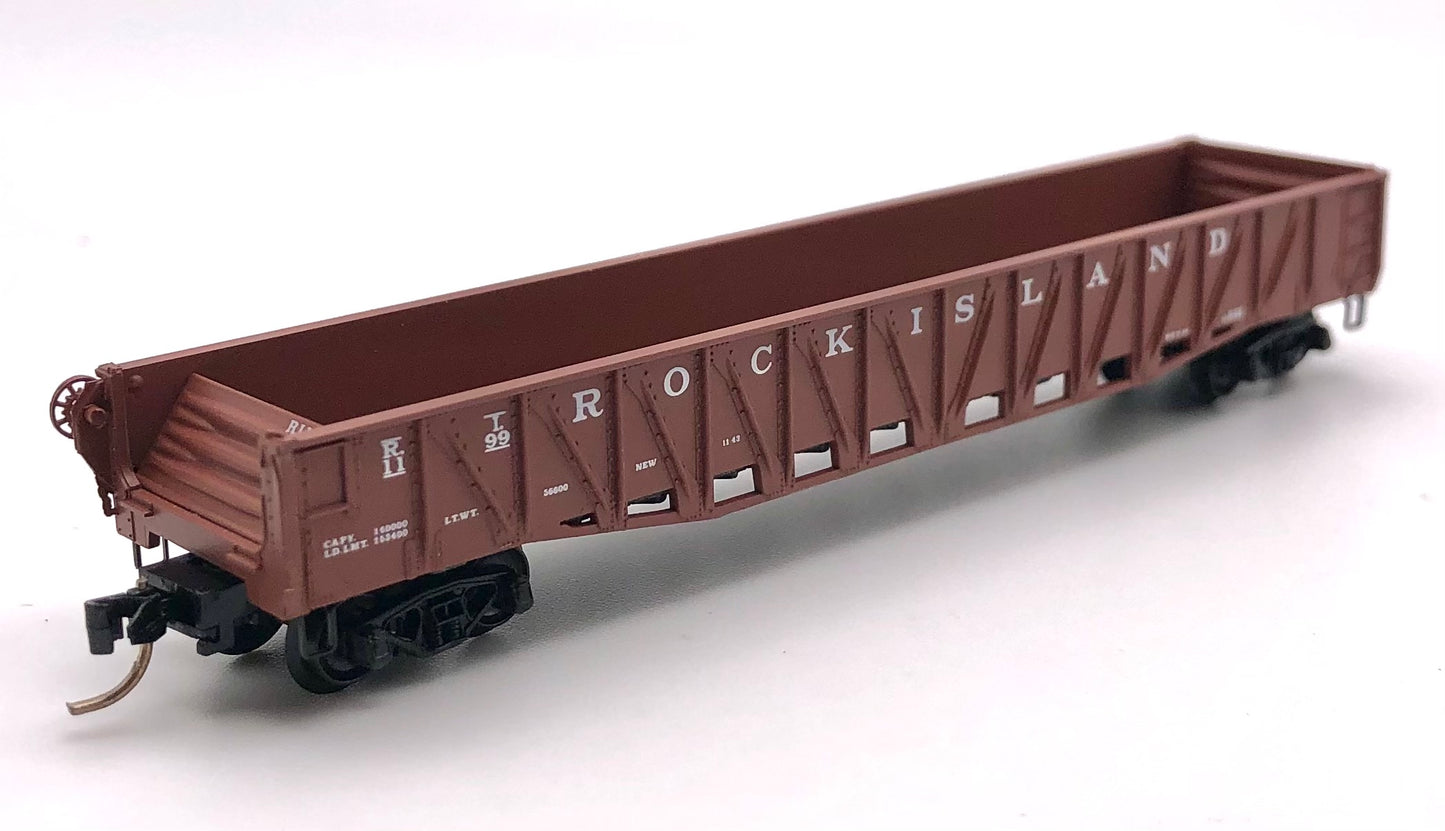 Micro Trains MTL 62040 N Scale Rock Island 50' Composite Gondola Fishbelly sides