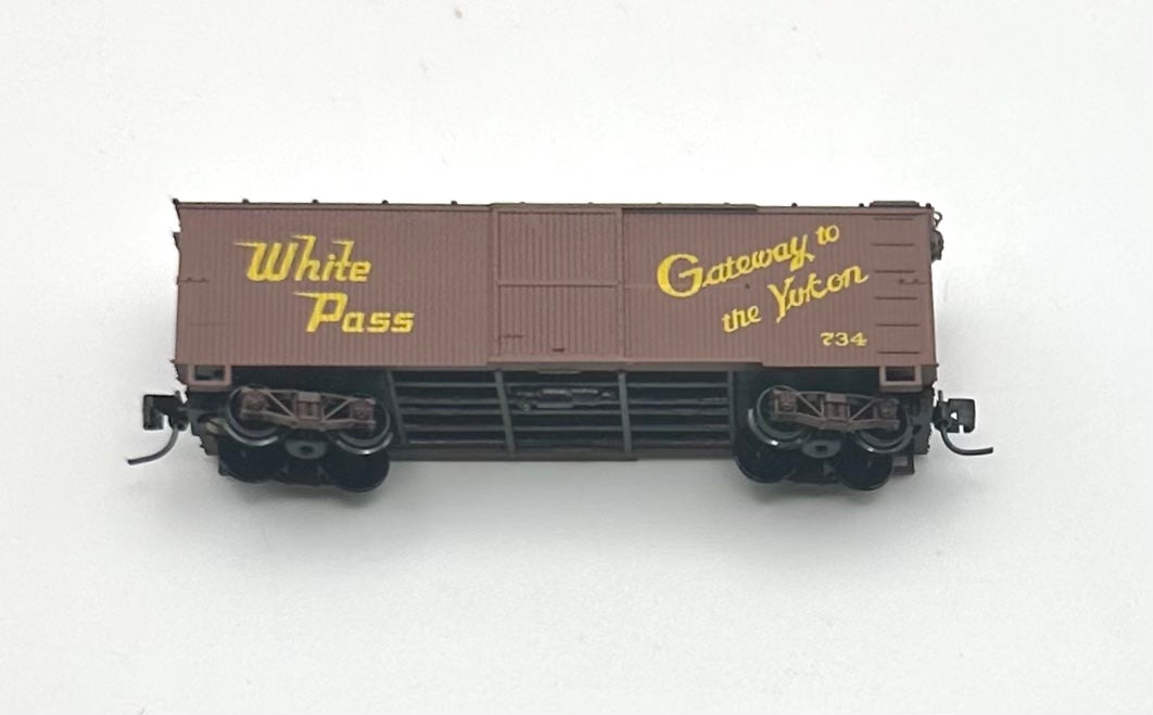 Micro Trains MTL Nn3 Narrow Gauge 15111 White Pass & Yukon 30' Box Car