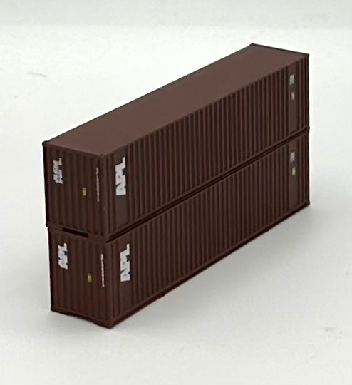 Walthers N Scale  APL 40' High Cube Corrugated Containers 2 pc.