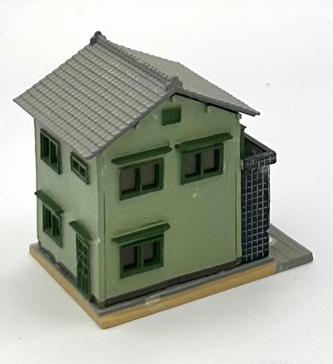 TomyTec N Scale Japanese Building, 2-Story Barber Shop