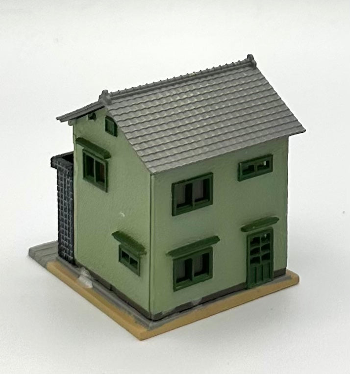 TomyTec N Scale Japanese Building, 2-Story Barber Shop