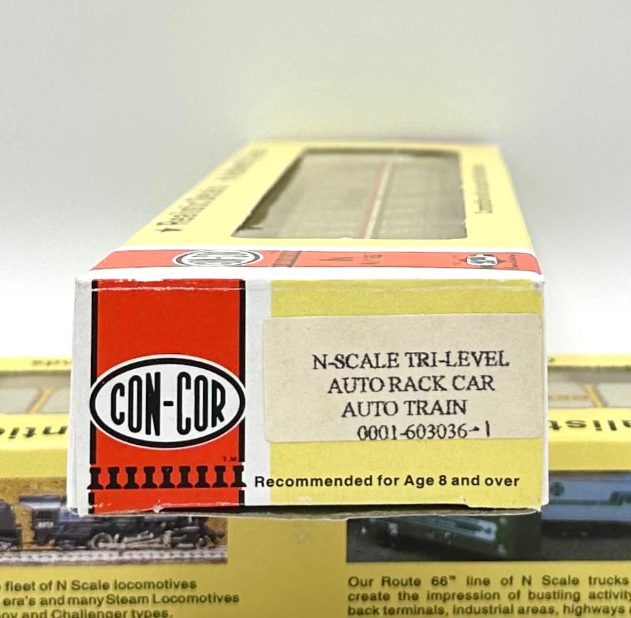 ConCor0001-603036-1 N Scale Amtrak Auto Train Tri-Level AutoRack Car W/MT