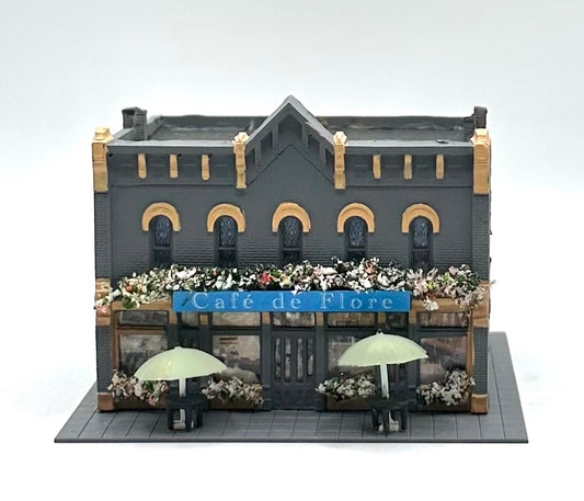 Woodland Scenics DPM N Scale French Restaurant 2-Story  Building. " Cafe de Flore"