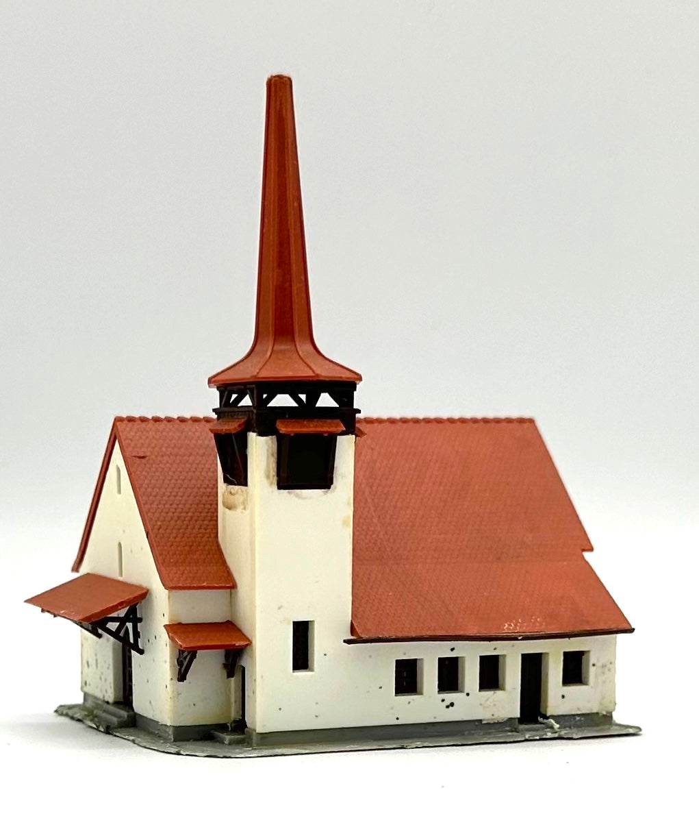 Kibri Z Scale 36815 Kanderstag Country Church Fully Assembled Lighted