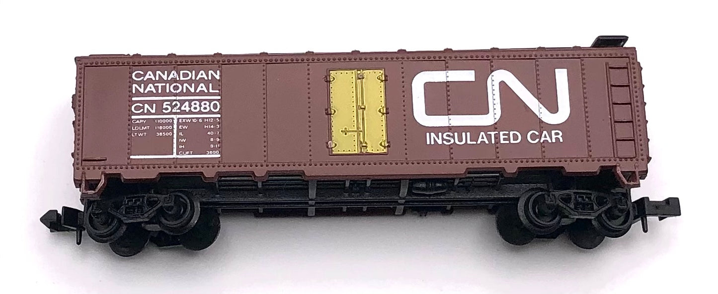 ModelPower 3401 N scale Canadian Nationall Insulated Reefer Car CN 524880