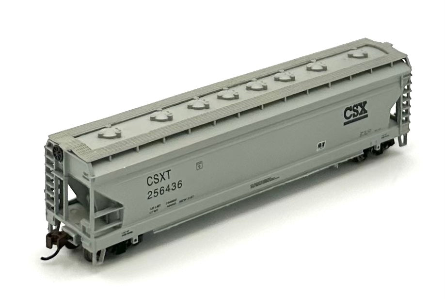 Bachmann N Scale Silver Series 17557 N ACF 56' 4 Bay Centerflow Hopper CSXT256436