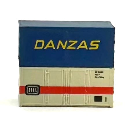 ROCO N Scale  DANZAS /DB 20' High Cube Paneled Containers 2 pc.