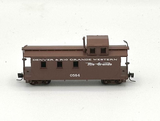 Micro Trains MTL Nn3 Narrow Gauge Denver Rio Grande Western  Caboose with Window Cupola 0584