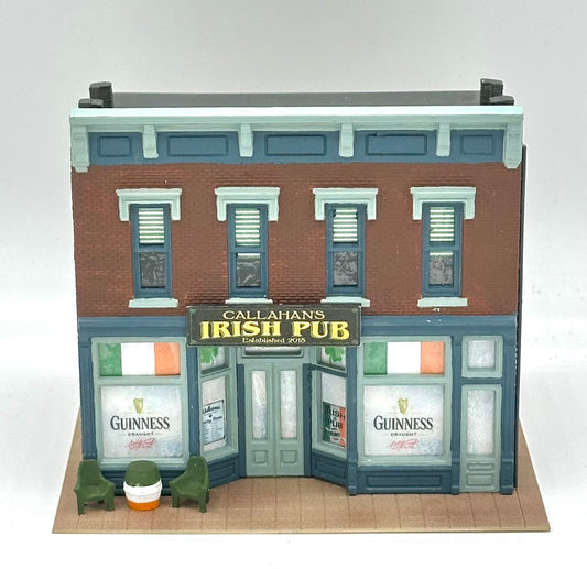 DPM Woodland Scenics HO Scale Custom Painted " Callahan's Irish Pub" Building