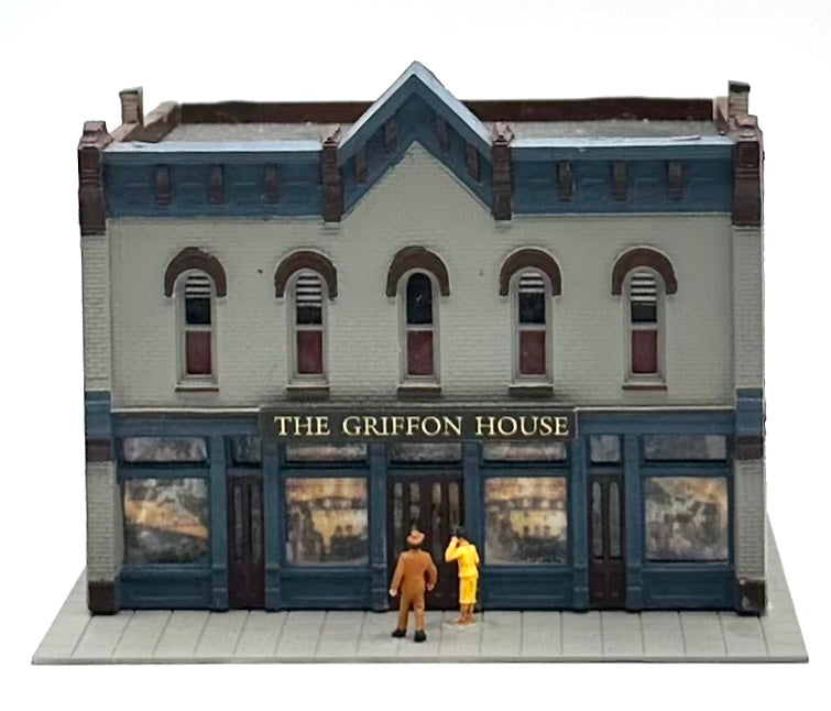 Woodland Scenics DPM N Scale Restaurant 2-Story  Custom Building. " The Griffon House"