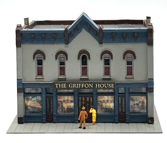 Woodland Scenics DPM N Scale Restaurant 2-Story  Custom Building. " The Griffon House"