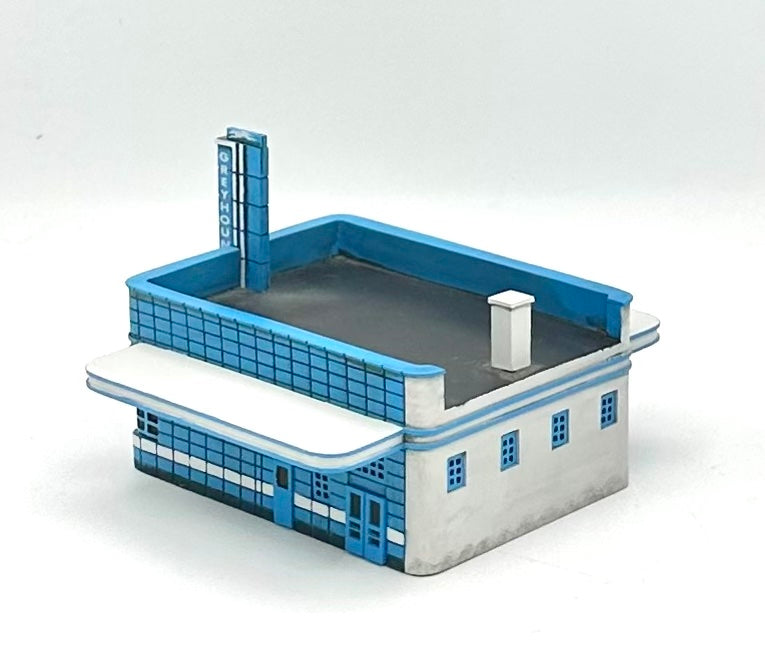 Rare N Scale Resin Art Deco GreyHound Bus Terminal/Station