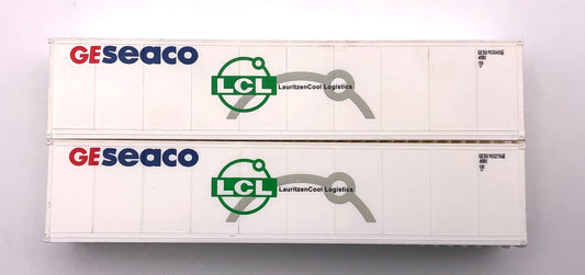 Deluxe N Scale GESEACO LCL 40' High Cube Paneled Containers 2 pc.