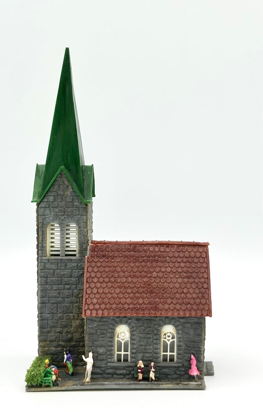 Faller N Scale Building Small Country Church Lighted