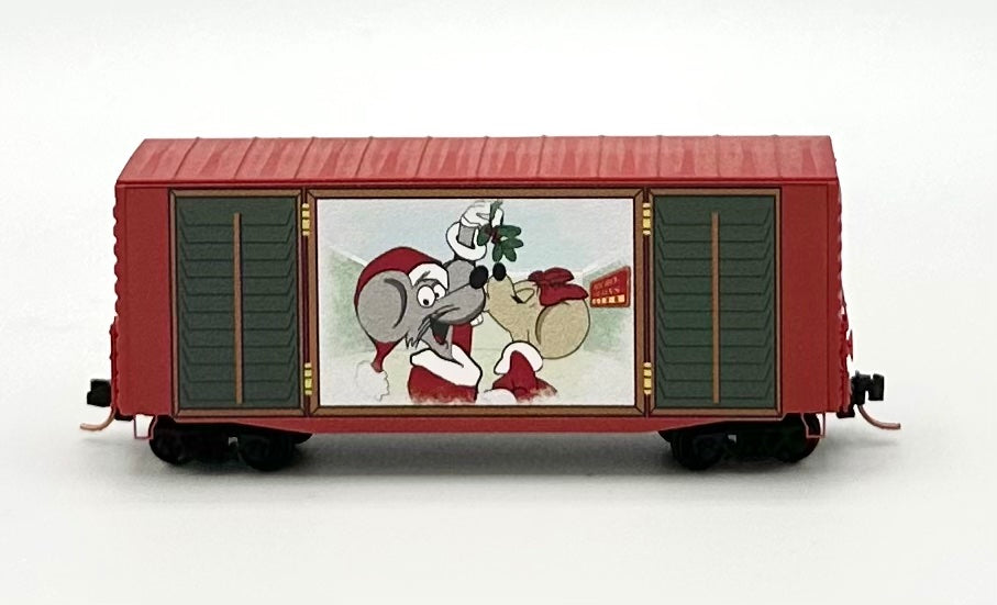 Micro Trains MTL N Scale 101 00 720 Micro Mouse 2012 Christmas 40' HC Box Car