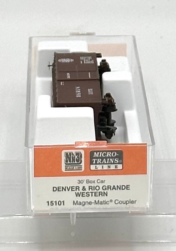 Micro Trains MTL 15101 Nn3 Narrow Gauge Durango & Silverton 30'Box Car&nbsp; D&SNG 3375