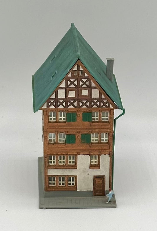 Kibri Z Scale 1/2 Timber Framed 5-Story Traditional House Fully Assembled