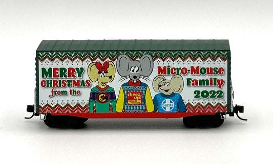 Micro Trains MTL N Scale 101 00 894 Micro Mouse 2022 Christmas 40'HC Box Car