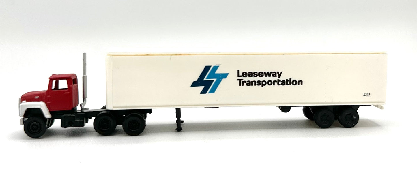 Atlas N Scale Leaseway Transportation  10-Wheel Tractor + Trailer