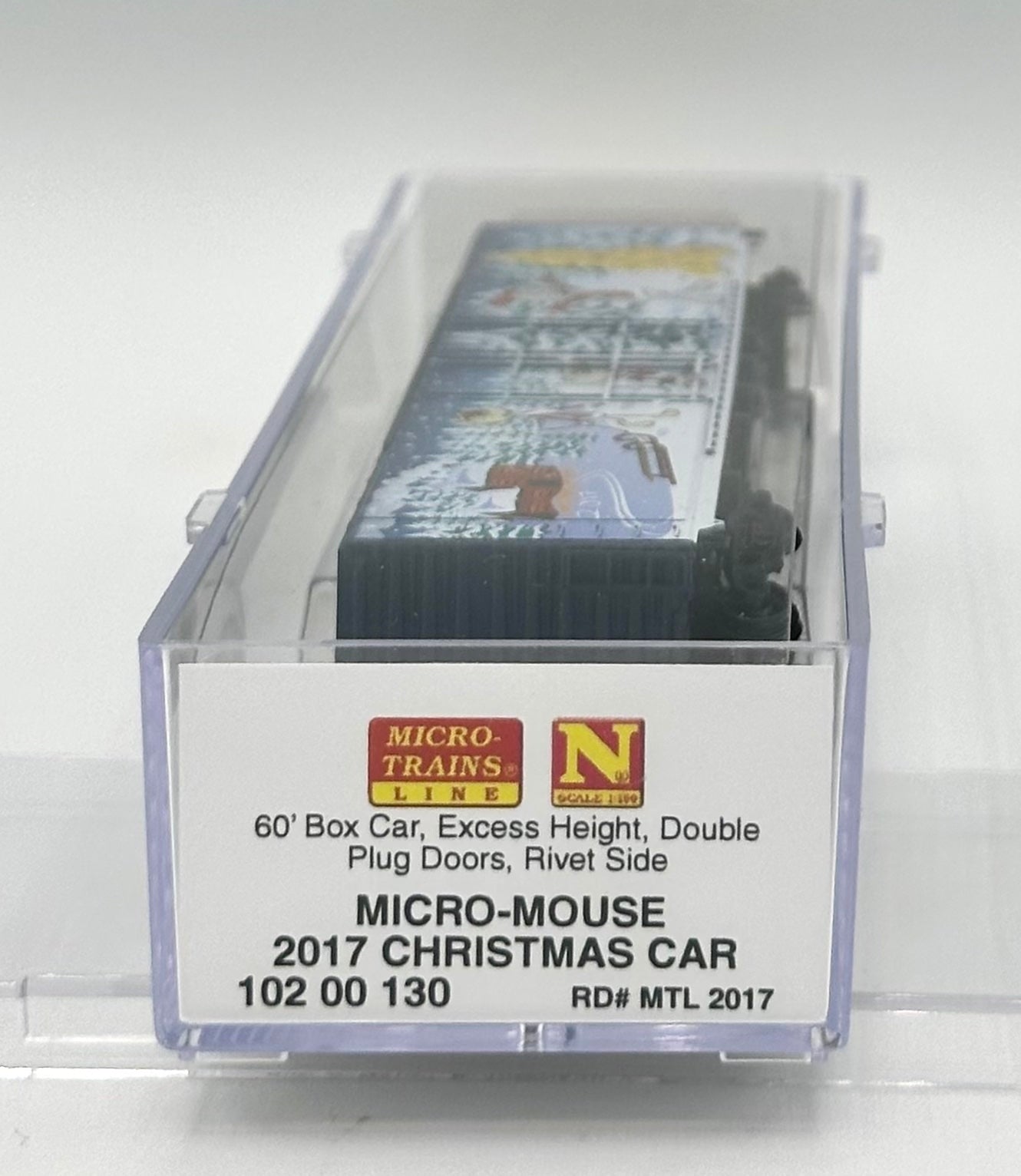 Micro Trains MTL N Scale 102 00 130 Micro Mouse 2017 Christmas 60'HC Box Car