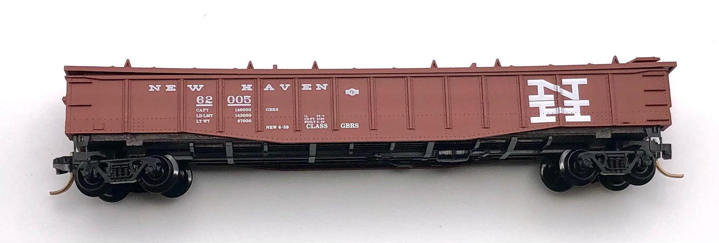 Micro Trains MTL  N Scale 106010 New Haven 50' Steel Side 14 panel Gondola