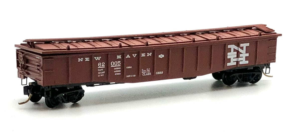 Micro Trains MTL  N Scale 106010 New Haven 50' Steel Side 14 panel Gondola