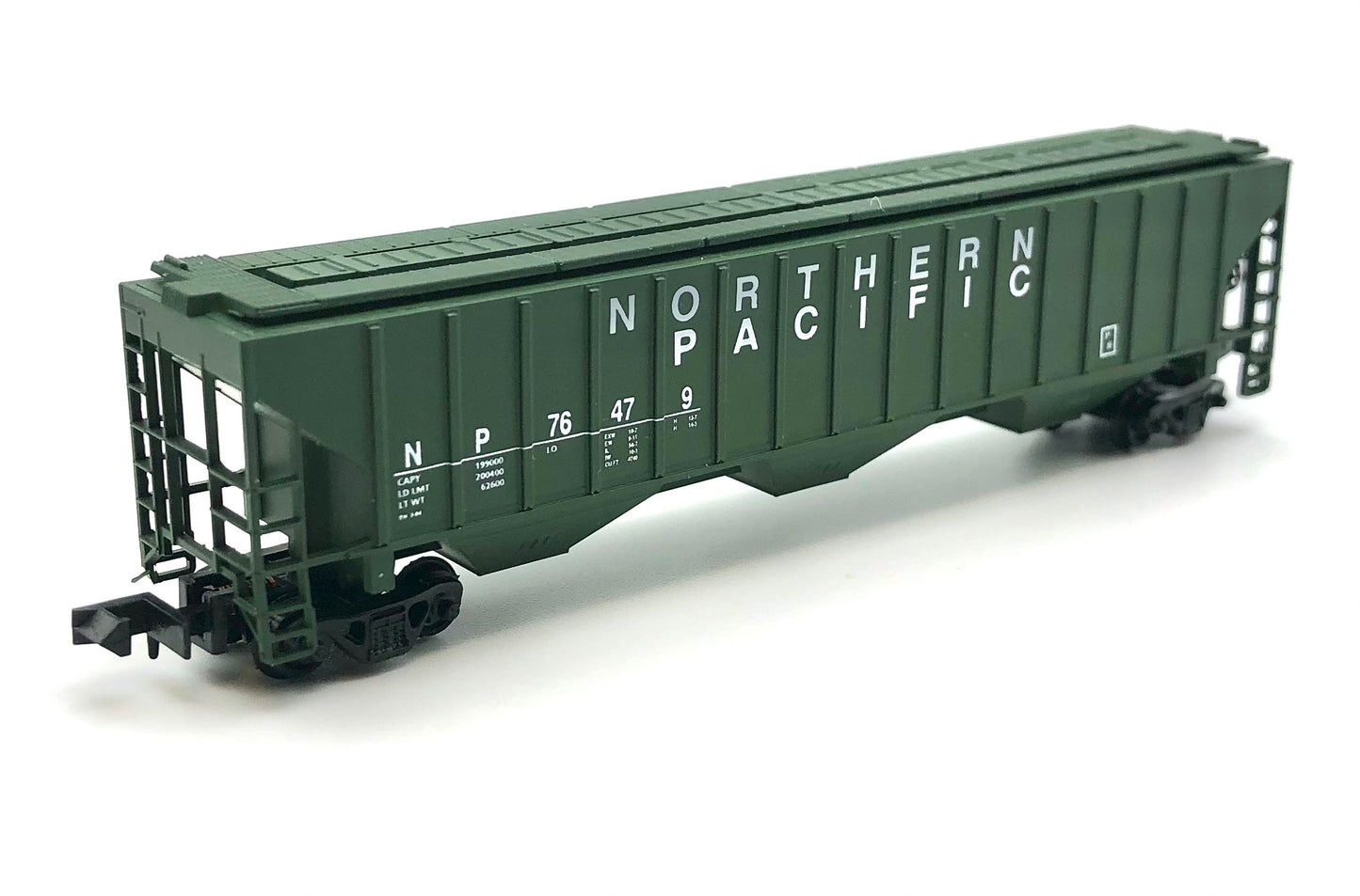 Precision Masters N scale 1536 Northern Pacific 3 Bay Panel Side Covered Hopper