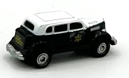 ERTL N Scale Dick Tracy 1940-50's black& White Police Car