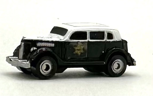 ERTL N Scale Dick Tracy 1940-50's black& White Police Car