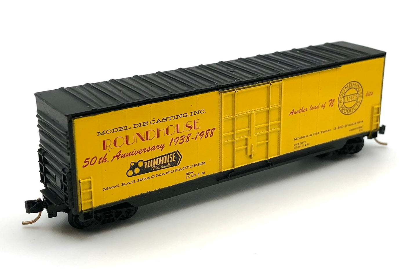 Roundhouse N scale 50th Anniversary 1938-1988 Boxcar