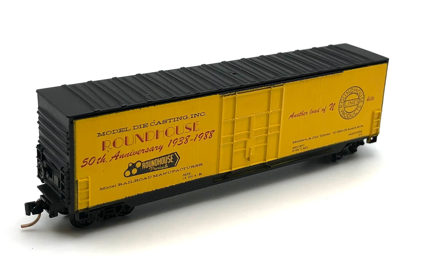 Roundhouse N scale 50th Anniversary 1938-1988 Boxcar