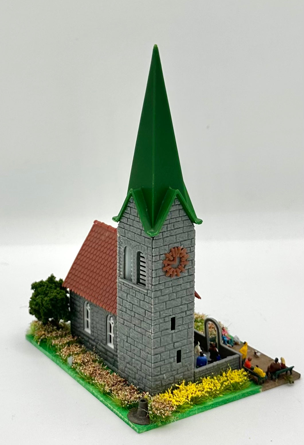 Faller N Scale Stone Built Church Lighted Diorama