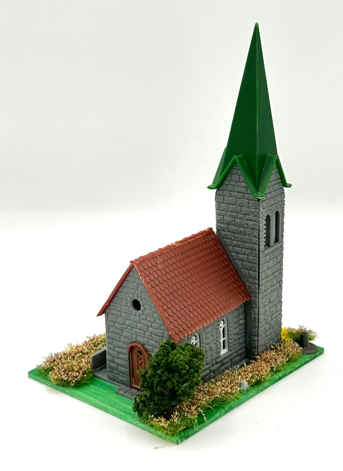 Faller N Scale Stone Built Church Lighted Diorama