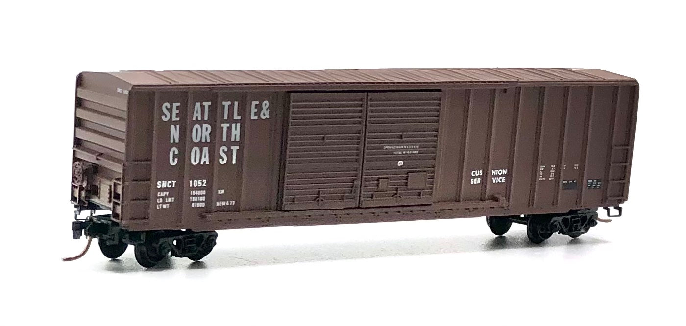 Micro Trains MTL N Scale 30160 Seattle & North Coast 50' Rib Side Boxcar Double Door