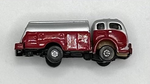 CMW N Scale  Petroleum( Gas) Truck Silver & Red  3000 Metal