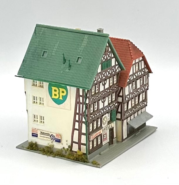 Kibri Z Scale Two Timber Framed Houses/ Shops. Fully Assembled