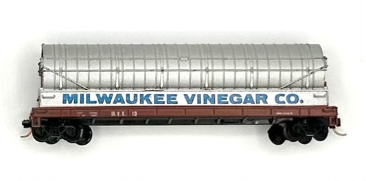 Atlas N Scale Milwaukee Vinegar Co. Wood Tank Car MVX 10