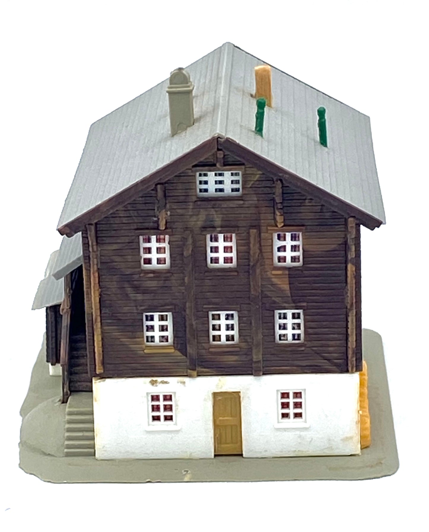 Kibri Z Scale 4-Story 1/2 Timber German/Swiss Chalet Style House Fully Assembled